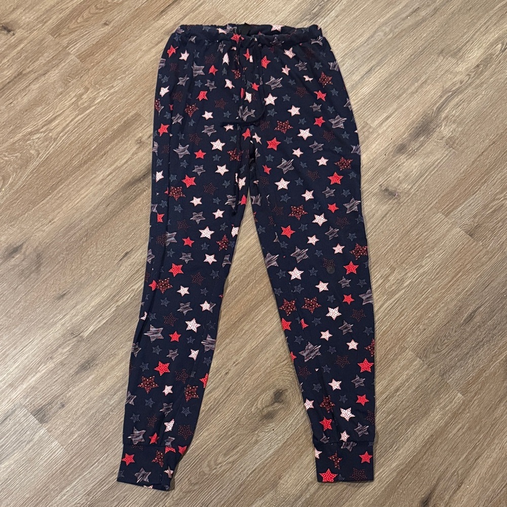 Cynthia Rowley Star Patterned Sleepwear Jogger Pants